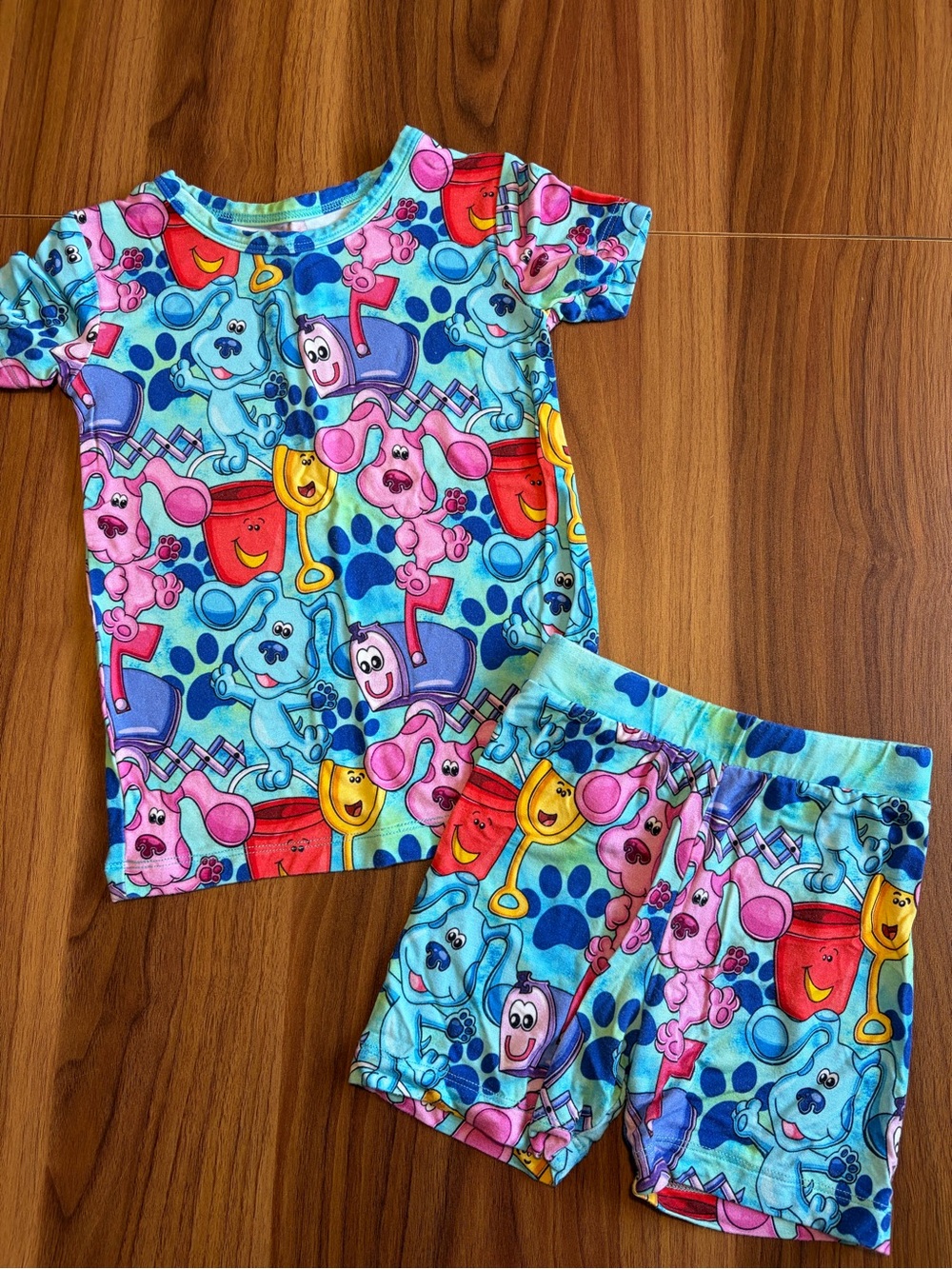 Bambluxe 18-24M Blue Clues Pajama Short Set
